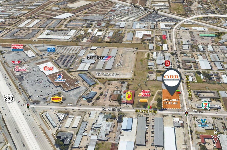 W 34th St. & Antoine Dr., Houston, TX for sale - Building Photo - Image 1 of 2