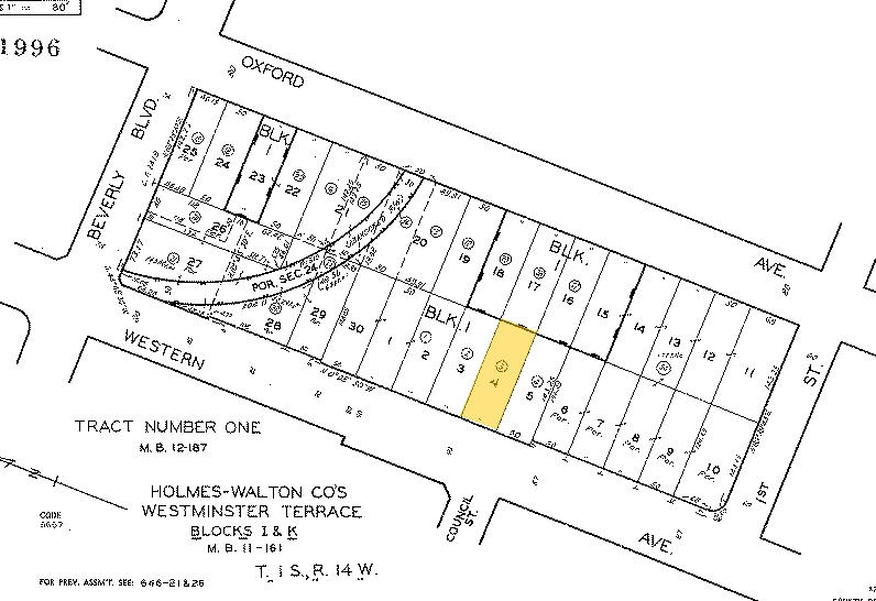 132 N Western Ave, Los Angeles, CA for lease - Plat Map - Image 3 of 3