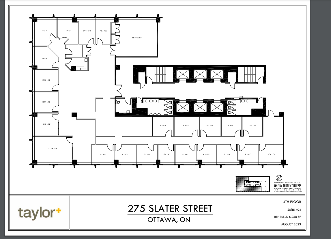 275 Slater St, Ottawa, ON for lease Floor Plan- Image 1 of 1