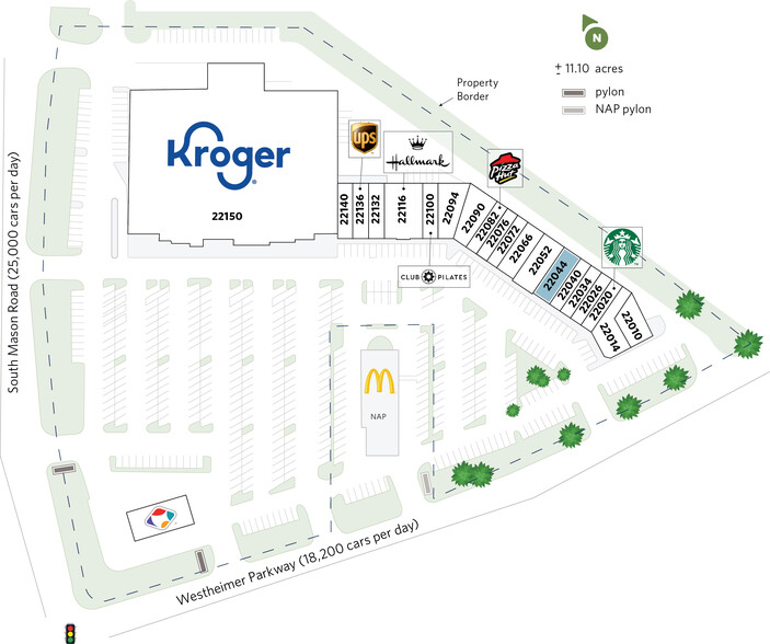 22010-22150 Westheimer Pky, Katy, TX for lease - Site Plan - Image 2 of 14