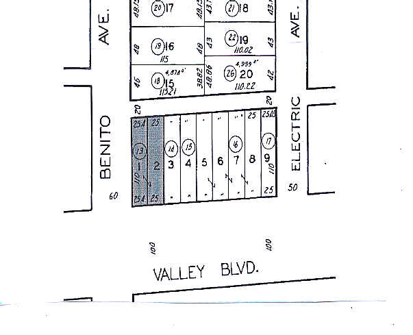 1533 W Valley Blvd, Alhambra, CA for lease - Plat Map - Image 3 of 11