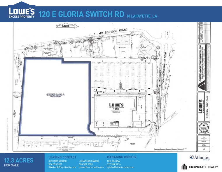 120 E Gloria Switch Rd, Lafayette, LA for sale - Site Plan - Image 2 of 4