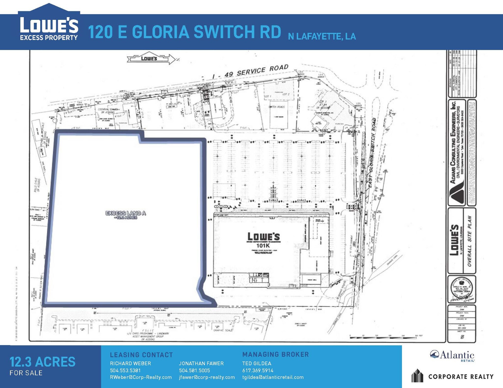 120 E Gloria Switch Rd, Lafayette, LA 70507 Land for Sale