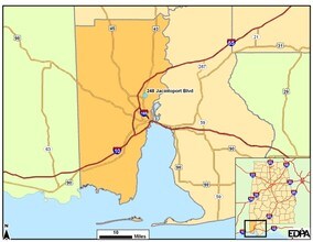 248 Jacintoport Blvd, Saraland, AL - AERIAL  map view