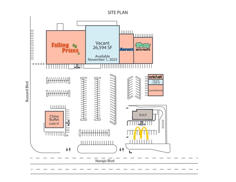 1501-1531 Navajo Blvd, Holbrook, AZ for lease - Site Plan - Image 1 of 9