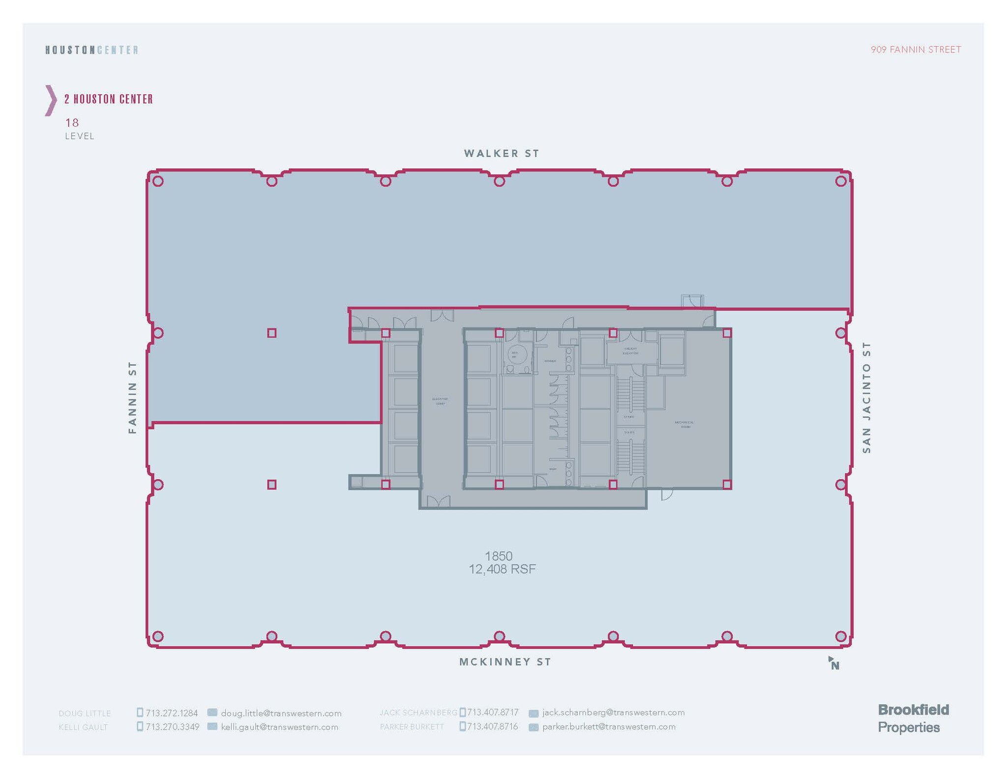 909 Fannin St, Houston, TX for lease Floor Plan- Image 1 of 1