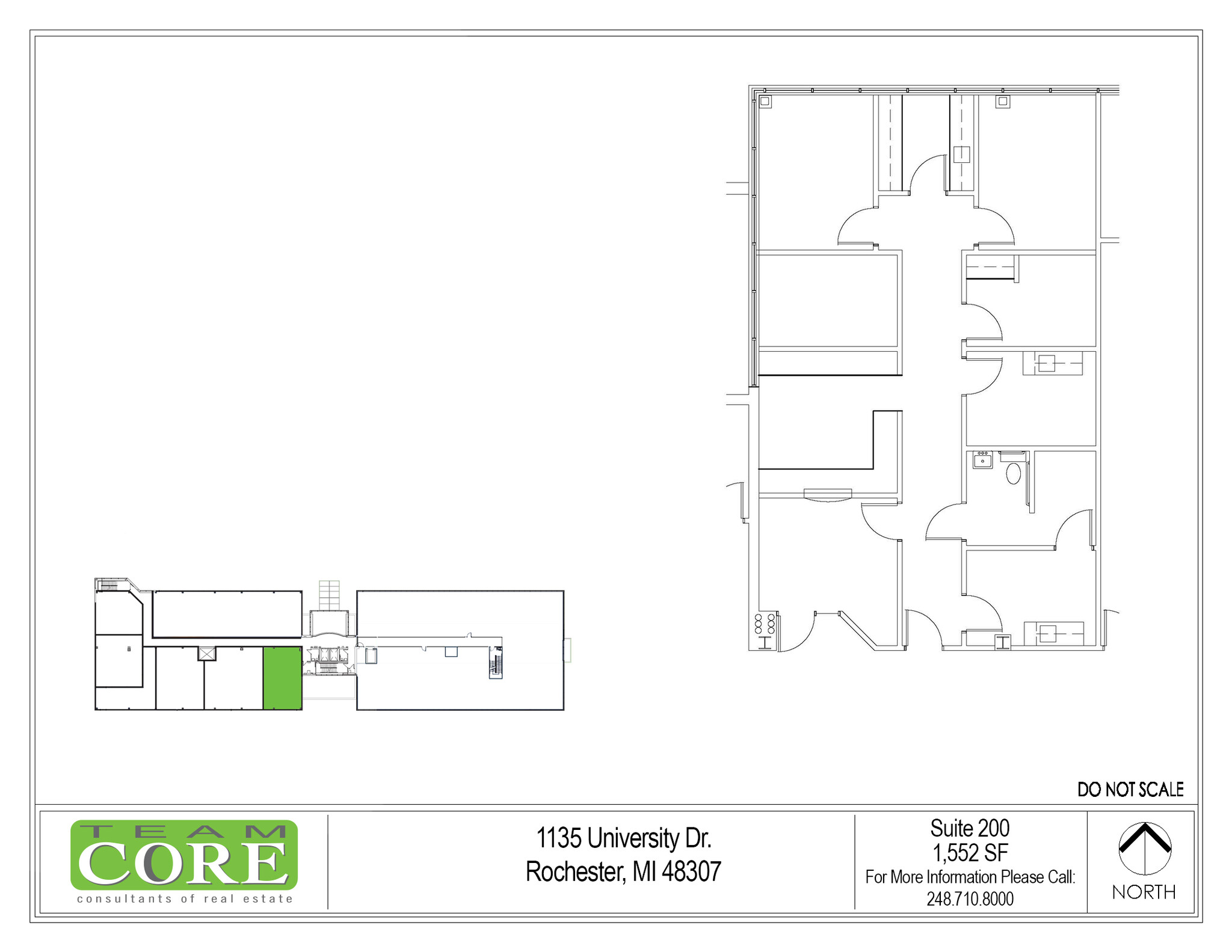 1135 W University Dr, Rochester Hills, MI for lease Floor Plan- Image 1 of 1