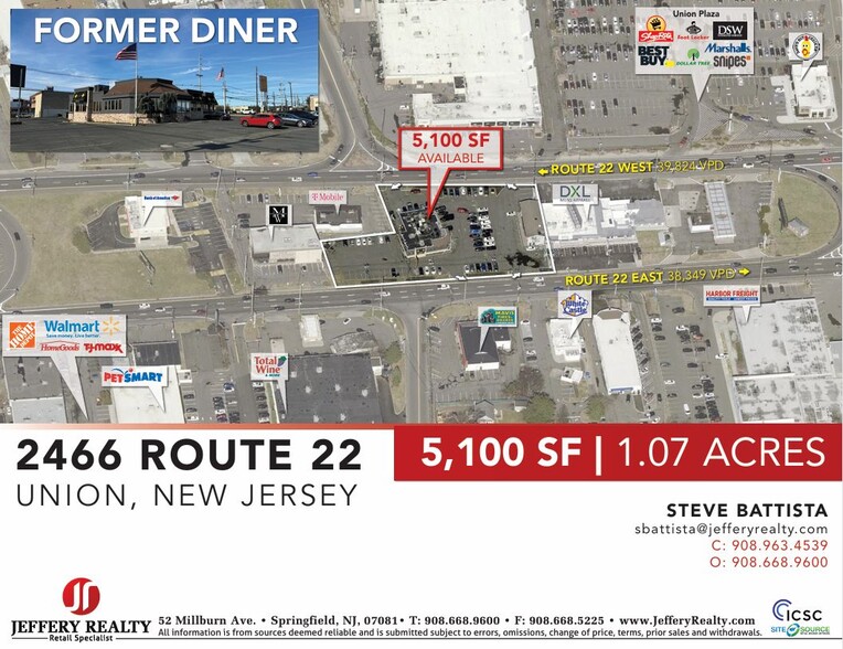 2466 Route 22, Union, NJ for lease - Aerial - Image 1 of 5