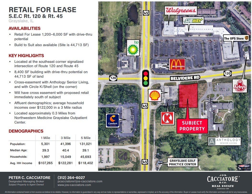 SEC Route 120, Grayslake, IL for lease Building Photo- Image 1 of 2