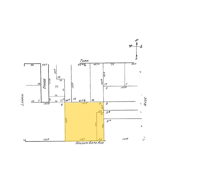 350 Golden Gate Ave, San Francisco, CA for lease - Plat Map - Image 3 of 3