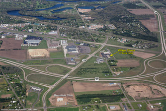 3038 Commercial Blvd, Chippewa Falls, WI - aerial  map view