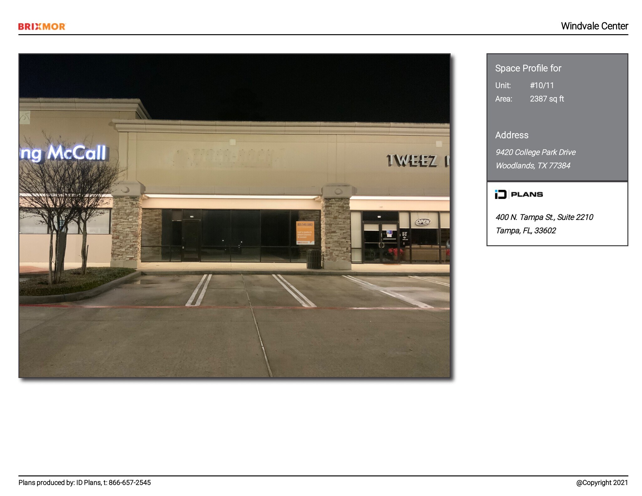 9420 College Park Dr, The Woodlands, TX for lease Site Plan- Image 1 of 1