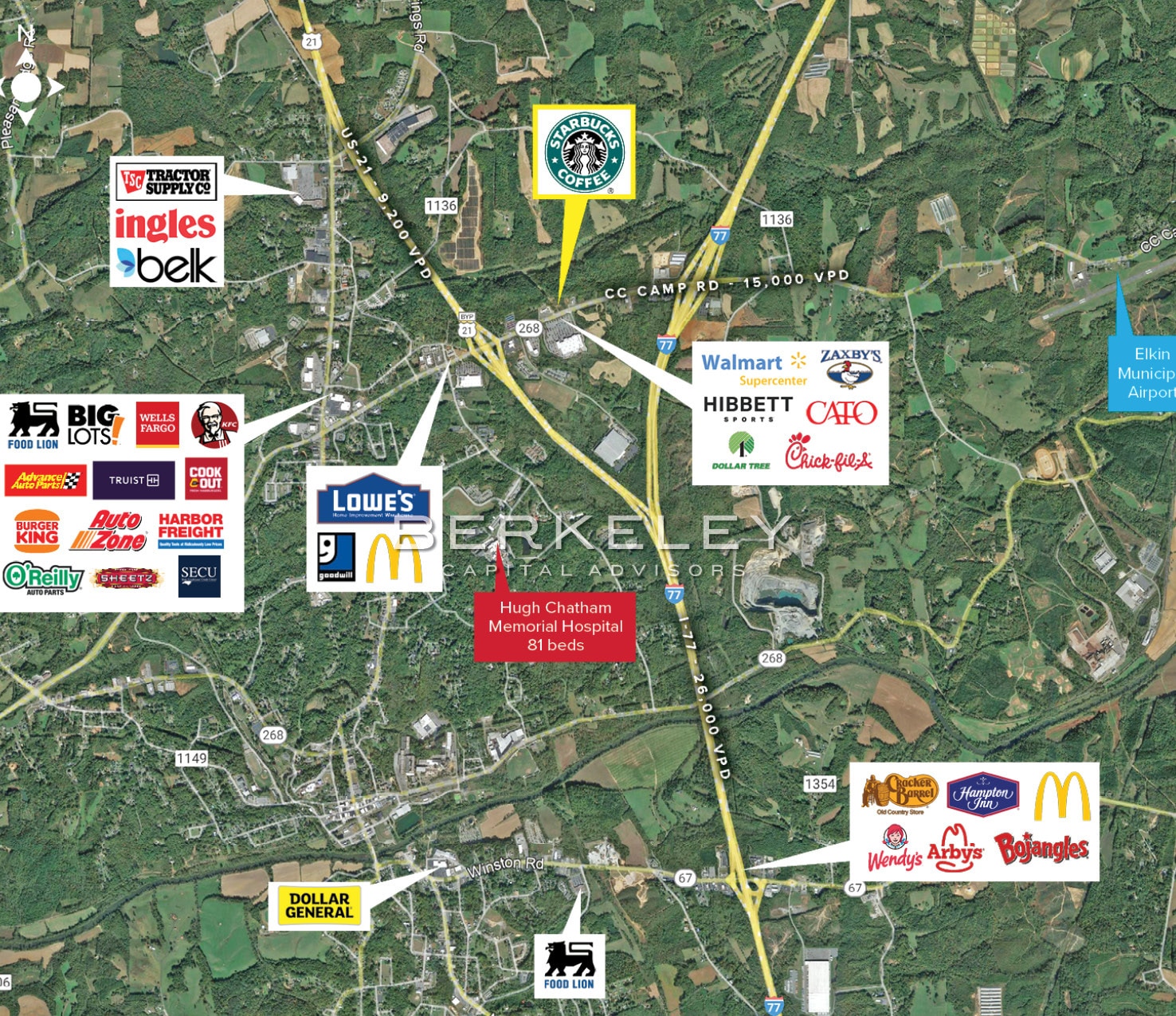 545 CC Camp Rd, Elkin, NC 28621 Starbucks