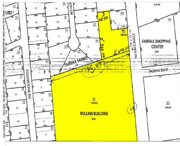 2200 Concord Pike, Wilmington, DE for lease - Plat Map - Image 3 of 9