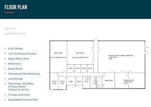 528-532 Mercury Dr, Sunnyvale, CA for lease Floor Plan- Image 1 of 1