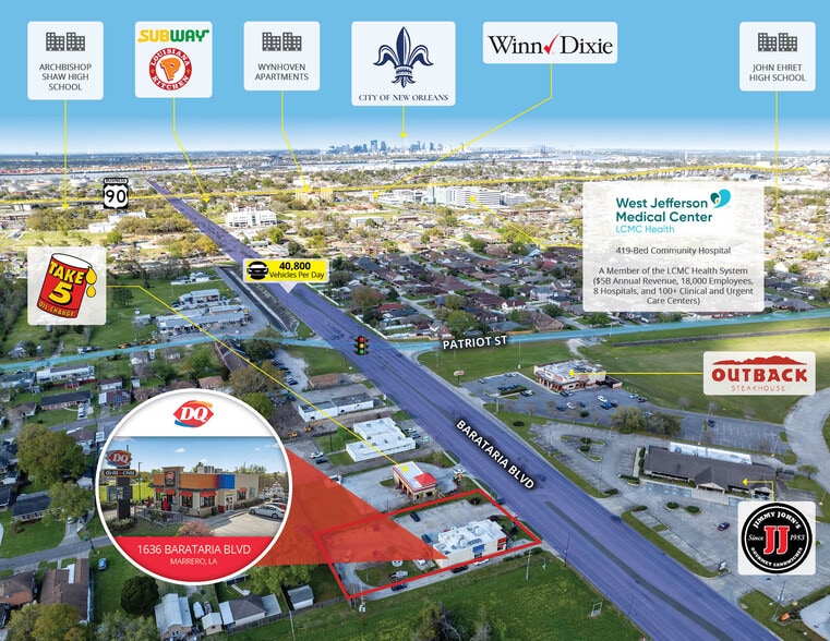 1636 Barataria Blvd, Marrero, LA for sale - Building Photo - Image 3 of 5