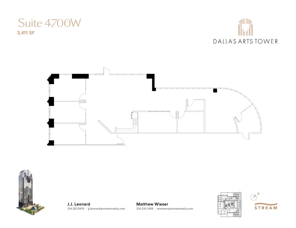 2200 Ross Ave, Dallas, TX for lease Floor Plan- Image 1 of 1