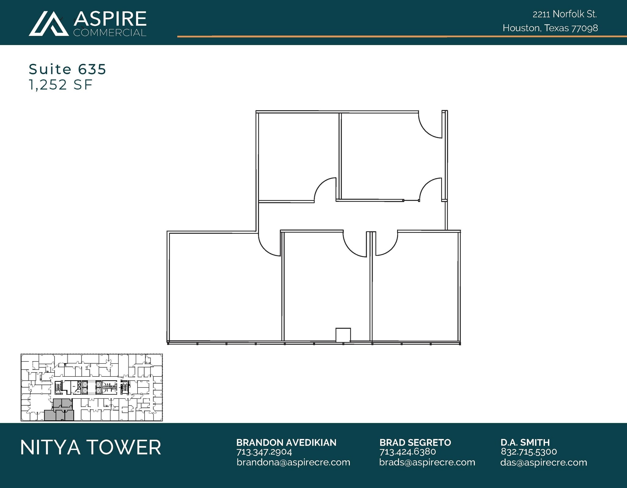 2211 Norfolk St, Houston, TX for lease Floor Plan- Image 1 of 1