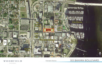 345 Banyan Blvd, West Palm Beach, FL - aerial  map view