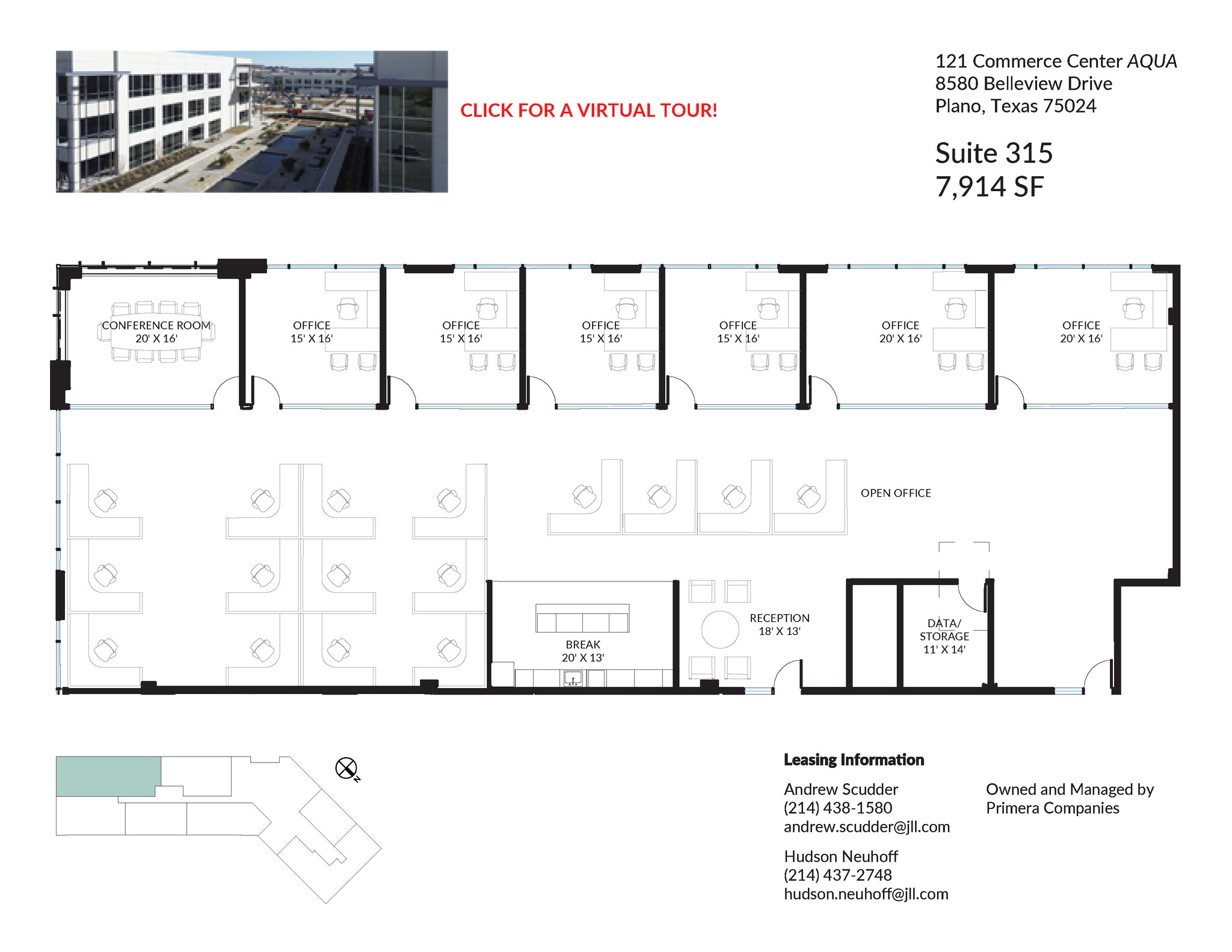 8560 Belleview Dr, Plano, TX for lease Floor Plan- Image 1 of 2