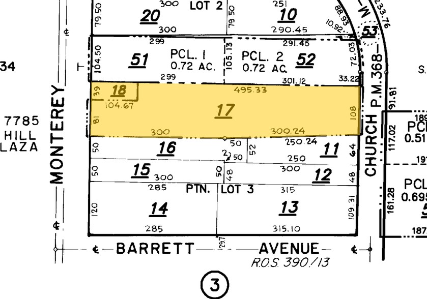 16360 Monterey Rd, Morgan Hill, CA for sale - Plat Map - Image 3 of 19