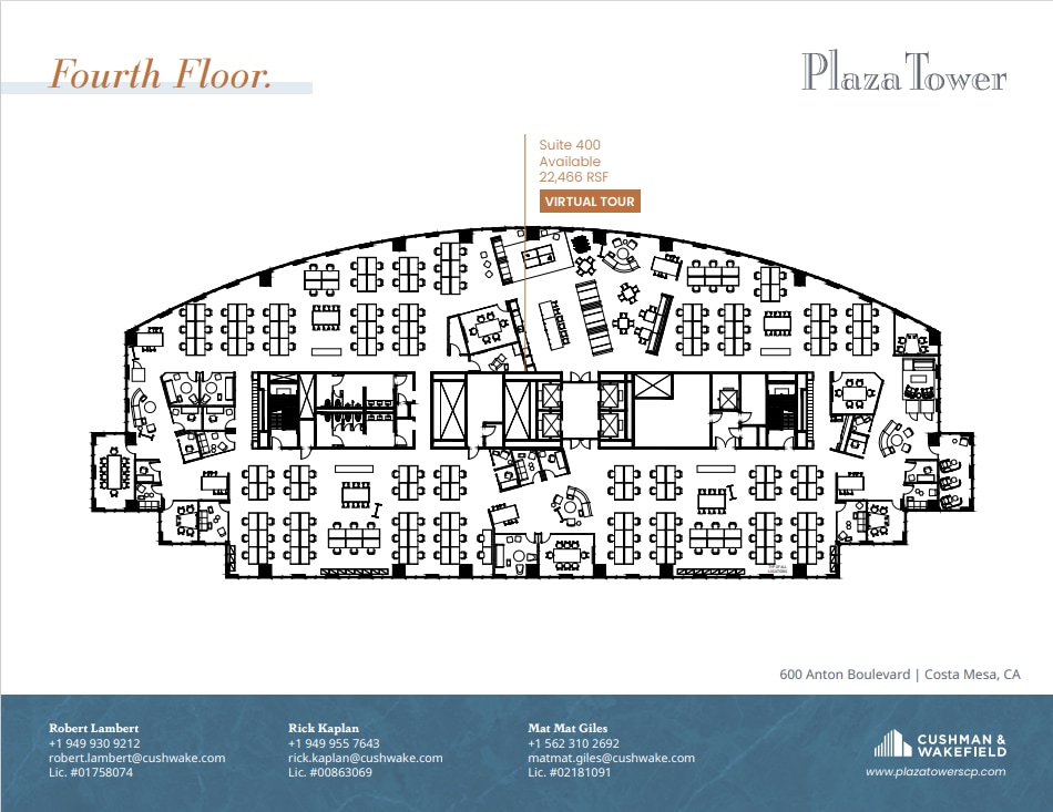 600 Anton Blvd, Costa Mesa, CA for lease Floor Plan- Image 1 of 1