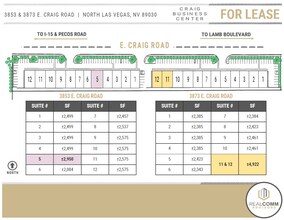 3853 E Craig Rd, North Las Vegas, NV for lease Site Plan- Image 2 of 5