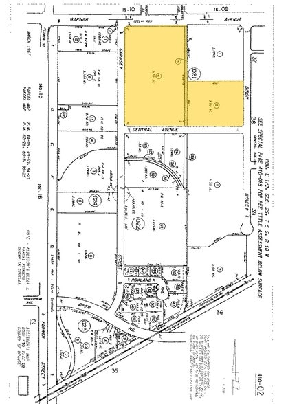 500 W Warner Ave, Santa Ana, CA for lease - Plat Map - Image 3 of 8