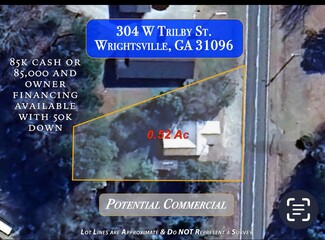 More details for 304 Trilby st, Wrightsville, GA - Land for Sale
