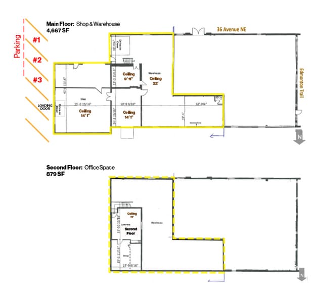 520 36 Av NE, Calgary, AB for lease - Floor Plan - Image 3 of 12