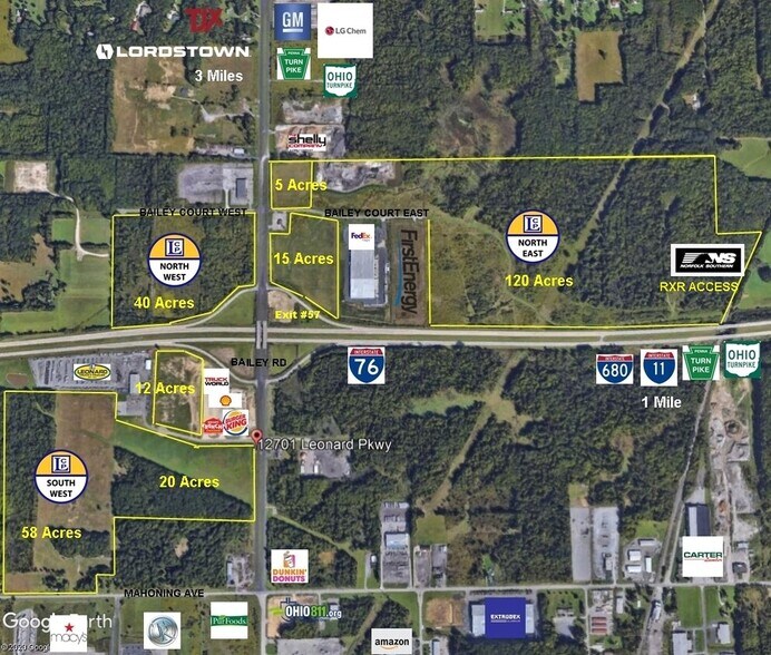 N Bailey Rd @ Bailey Court East End, North Jackson, OH for sale - Primary Photo - Image 1 of 3