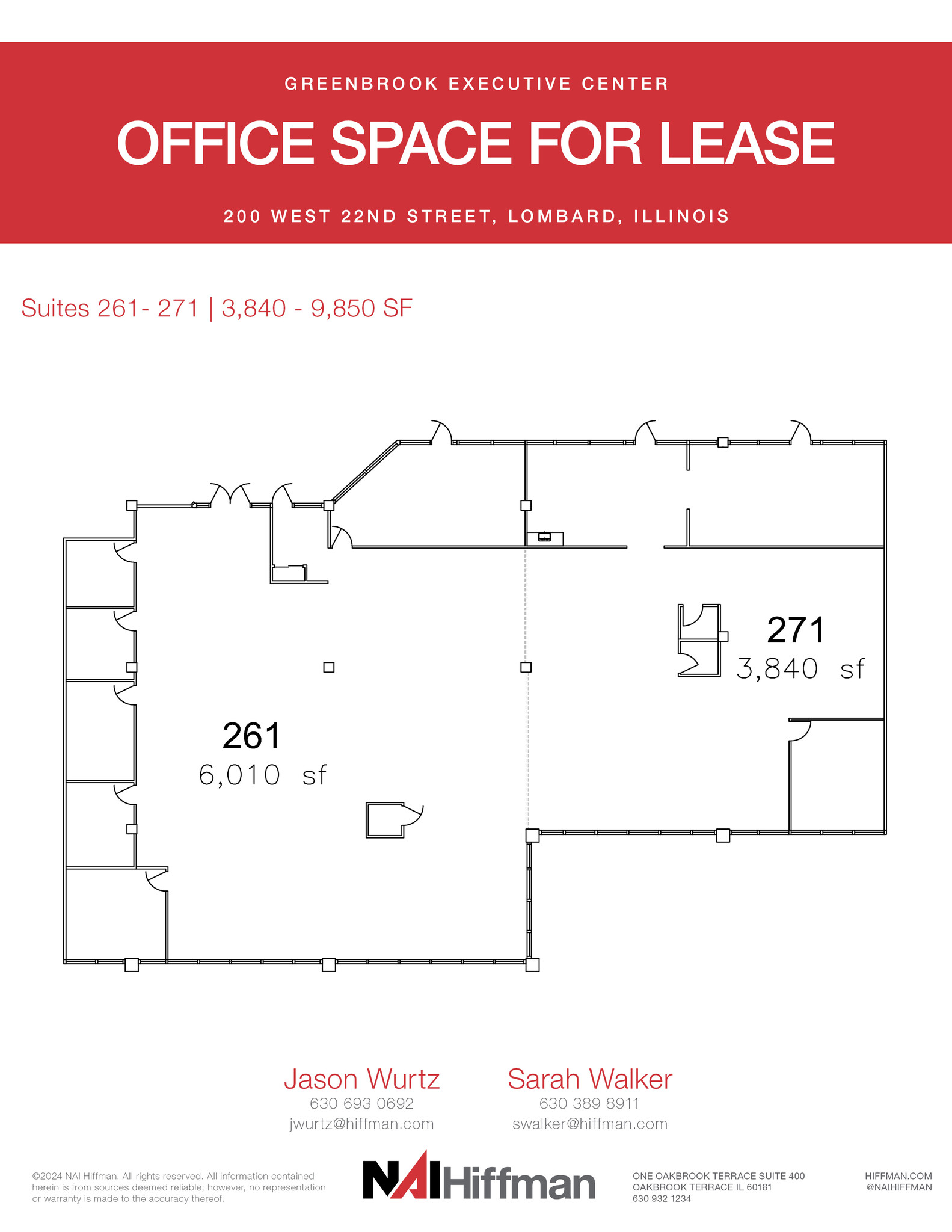 200 W 22nd St, Lombard, IL for lease Floor Plan- Image 1 of 1