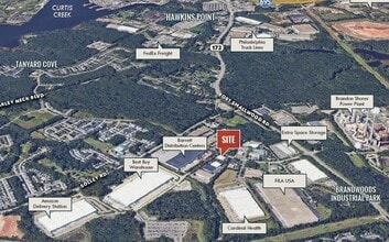 7605 Energy Pky, Curtis Bay, MD - AERIAL  map view