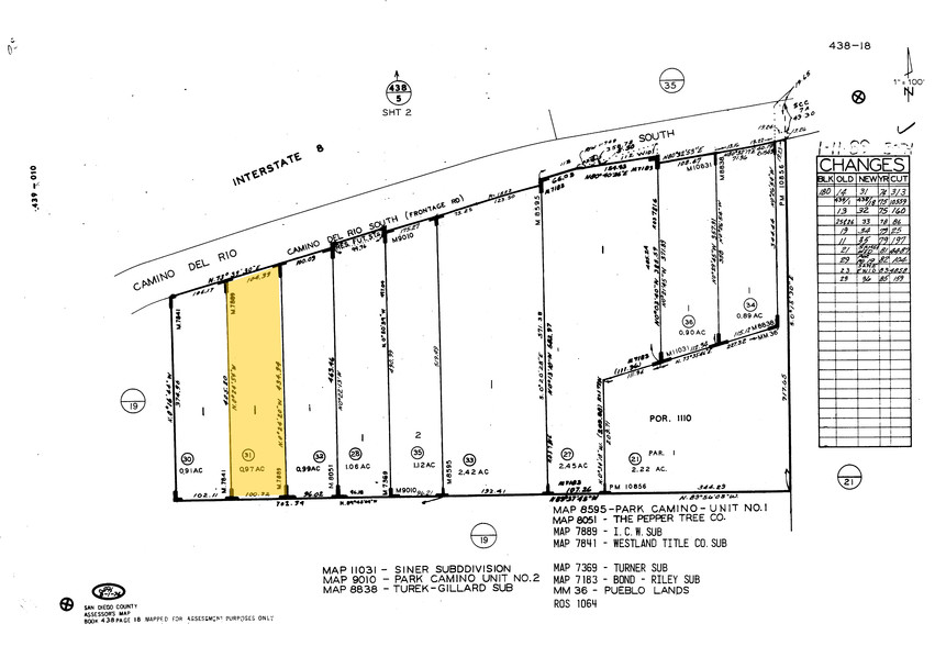 2565 Camino del Rio S, San Diego, CA for lease - Plat Map - Image 3 of 3