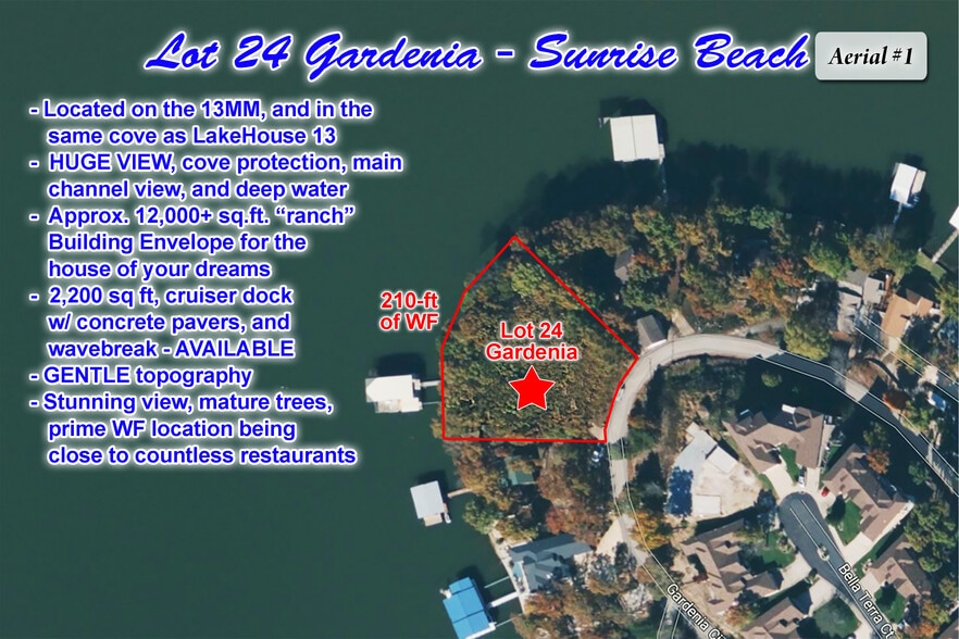 393 Gardenia Cir, Sunrise Beach, MO for sale - Aerial - Image 1 of 13