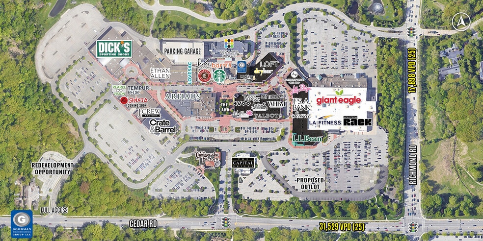 24149-25389 Cedar Rd, Lyndhurst, OH for lease - Aerial - Image 2 of 20