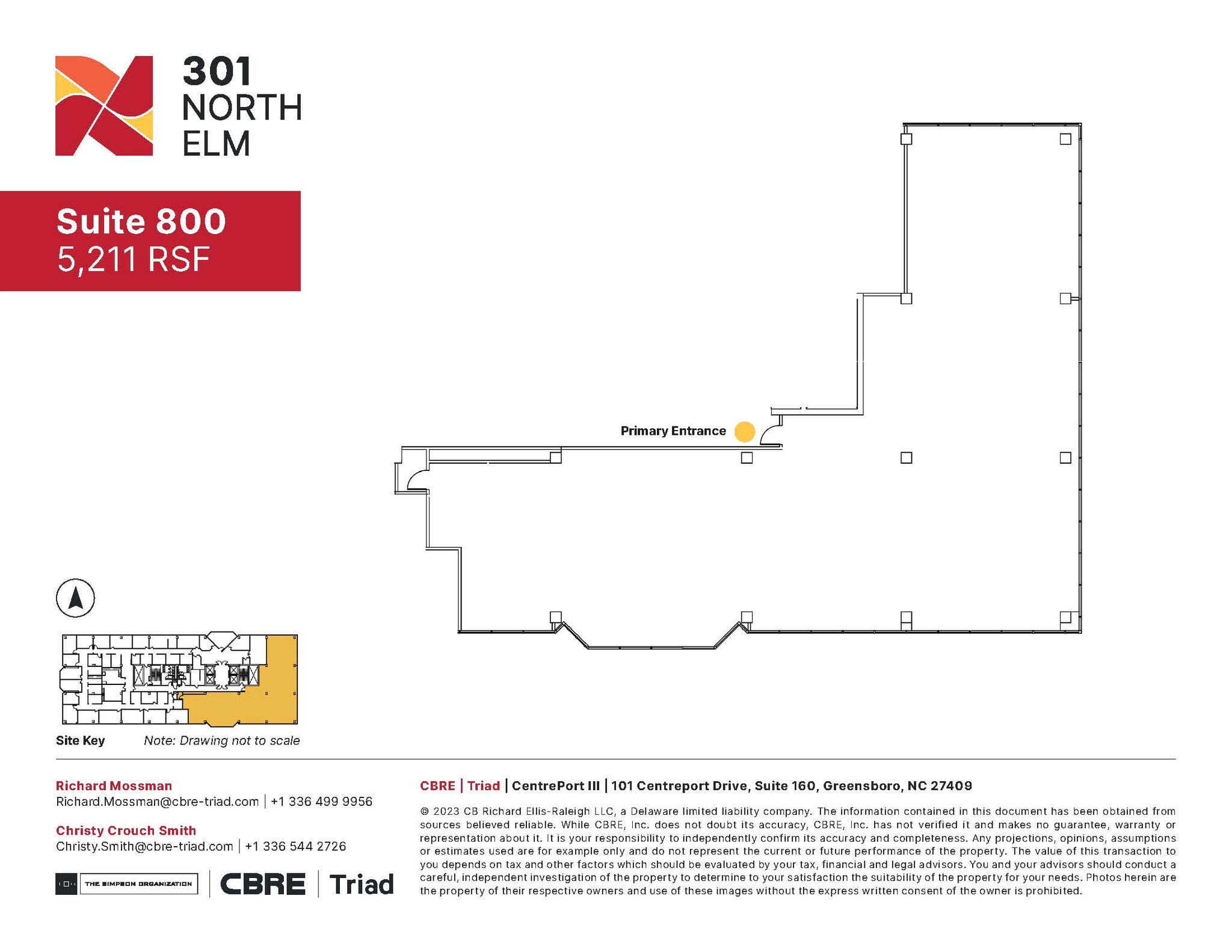 301 N Elm St, Greensboro, NC for lease Floor Plan- Image 1 of 1