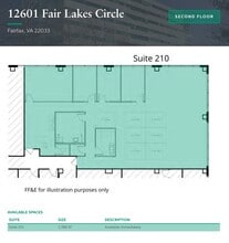 12601 Fair Lakes Cir, Fairfax, VA for lease Floor Plan- Image 1 of 1
