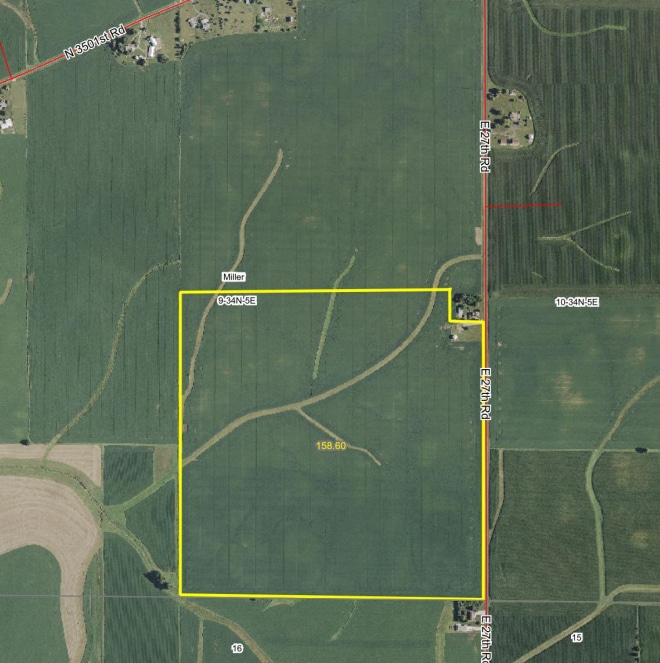 E 27th Rd, Marseilles, IL for lease Aerial- Image 1 of 4