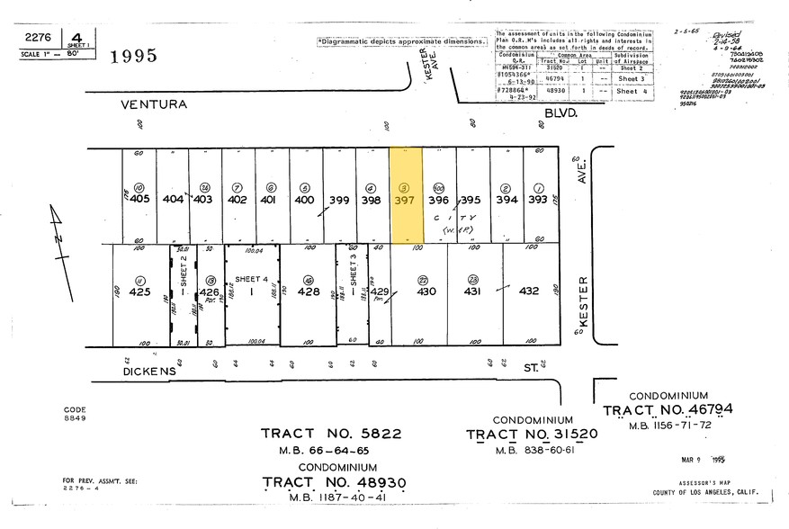 14900 Ventura Blvd, Sherman Oaks, CA for lease - Plat Map - Image 3 of 6