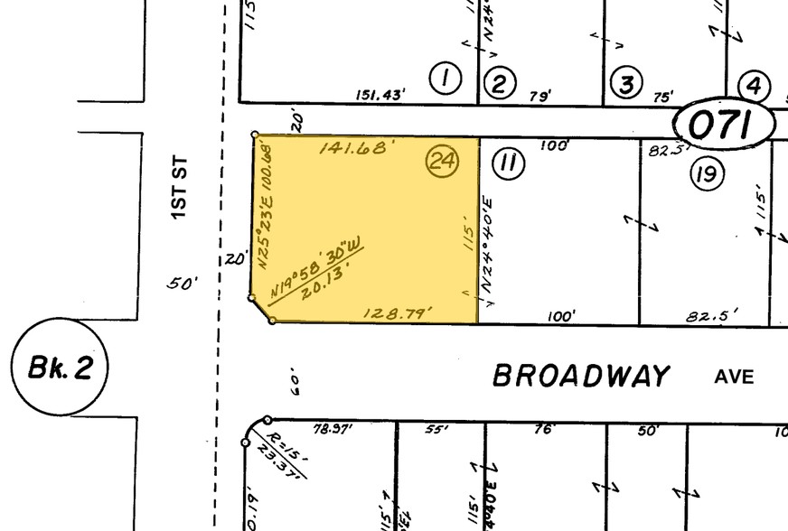 1120 1st St, Atwater, CA for lease - Plat Map - Image 2 of 2