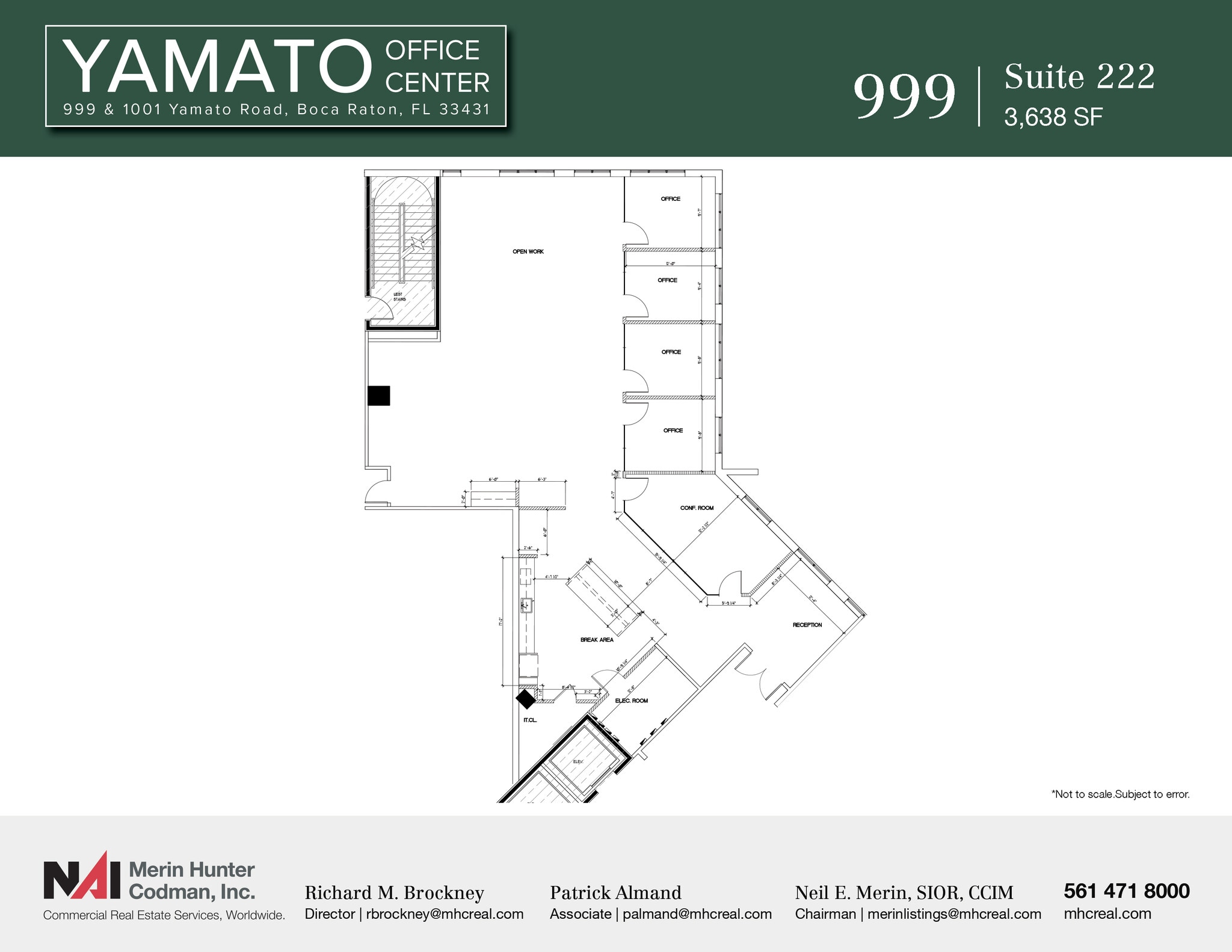 999-1001 W Yamato Rd, Boca Raton, FL for lease Floor Plan- Image 1 of 2
