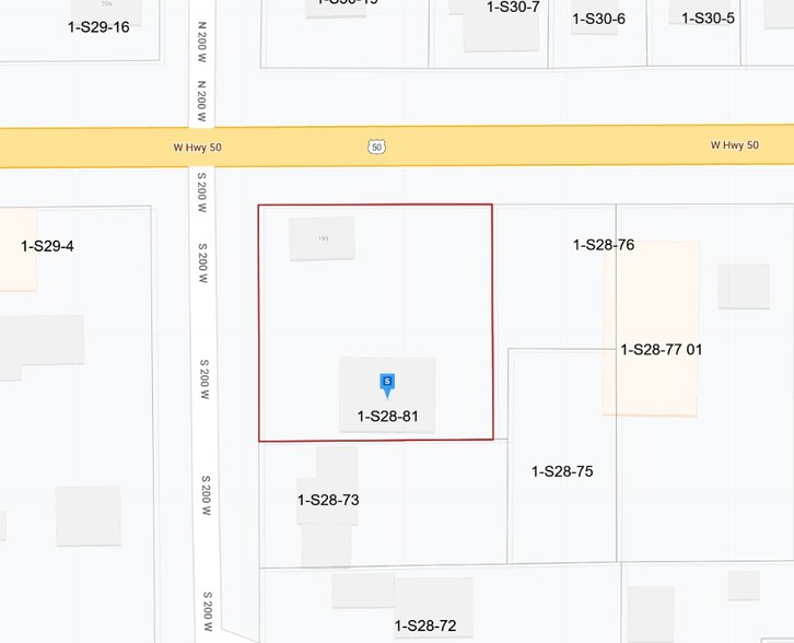 195 W Main St, Salina, UT for sale - Plat Map - Image 3 of 3