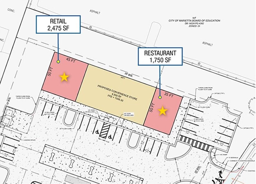 811 S Marietta Pky SE, Marietta, GA for lease - Site Plan - Image 3 of 3