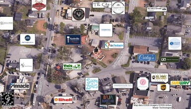 2831 Columbine Pl, Nashville, TN - Aerial map view