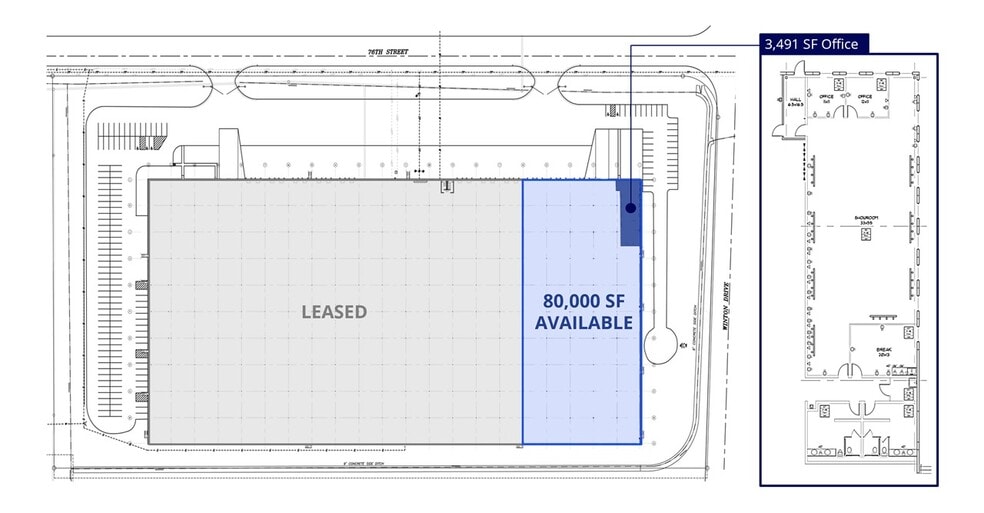 5111-5151 W 76th St, Indianapolis, IN for lease - Building Photo - Image 2 of 5