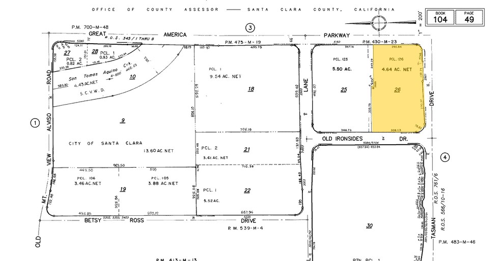 2901 Tasman Dr, Santa Clara, CA for lease - Plat Map - Image 2 of 3