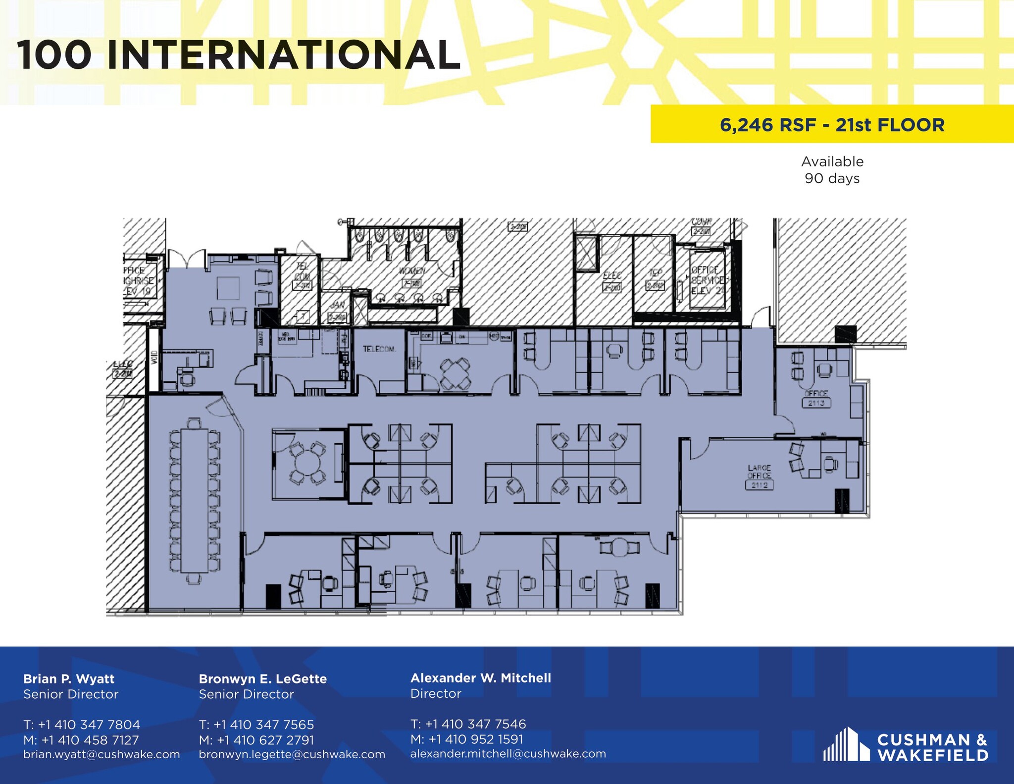 100 International Dr, Baltimore, MD for lease Floor Plan- Image 1 of 1