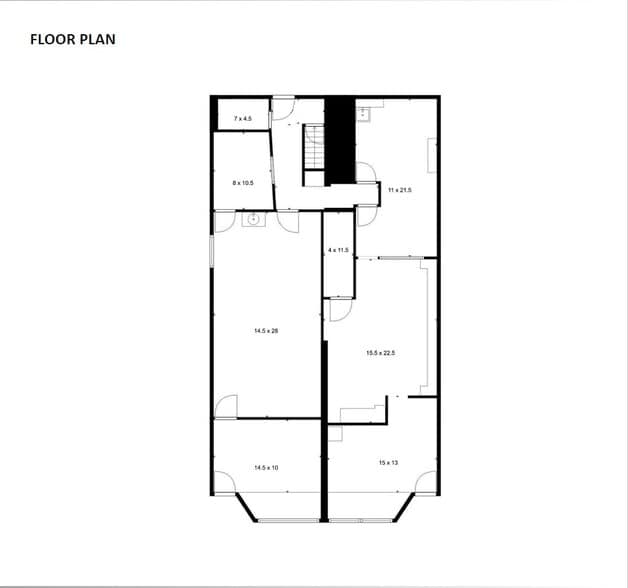719-721 W Saginaw St, Lansing, MI for lease - Floor Plan - Image 2 of 2