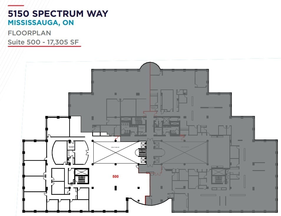 5150 Spectrum Way, Mississauga, ON for lease Floor Plan- Image 1 of 1